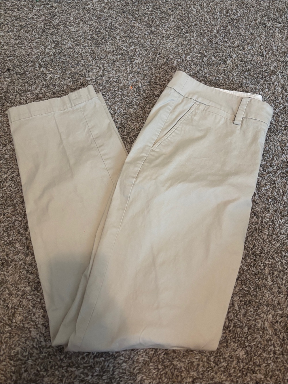 Talbots Women's Light Beige Chino Trousers